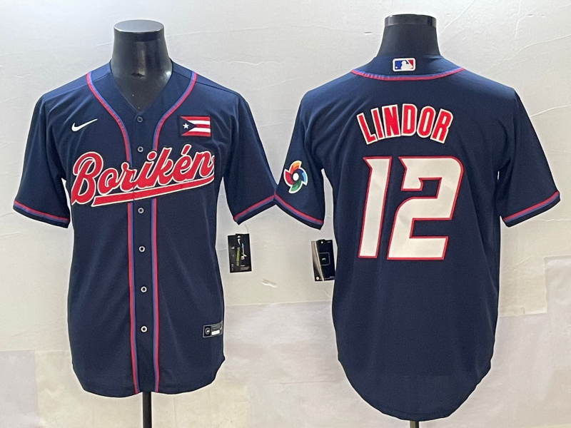 Men Houston Astros #12 Lindor blue MLB Nike 2025 jersey style 1->more jerseys->MLB Jersey